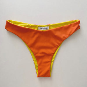 Orange Scoop Reversible Bikini Bottom