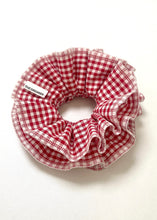 Load image into Gallery viewer, Dramatic Gingham Scrunchie
