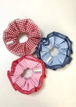 Load image into Gallery viewer, Dramatic Gingham Scrunchie
